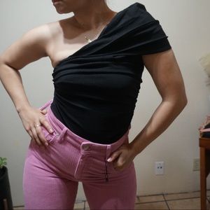 Off the shoulder super stretchy material top